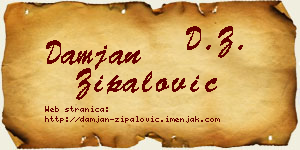 Damjan Zipalović vizit kartica